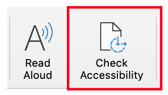 Check Accessibility button image