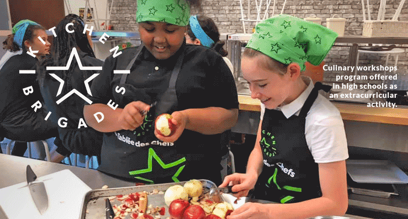 Kitchen Brigades: Culinary workshops program offered in high schools as an extracurricular activity